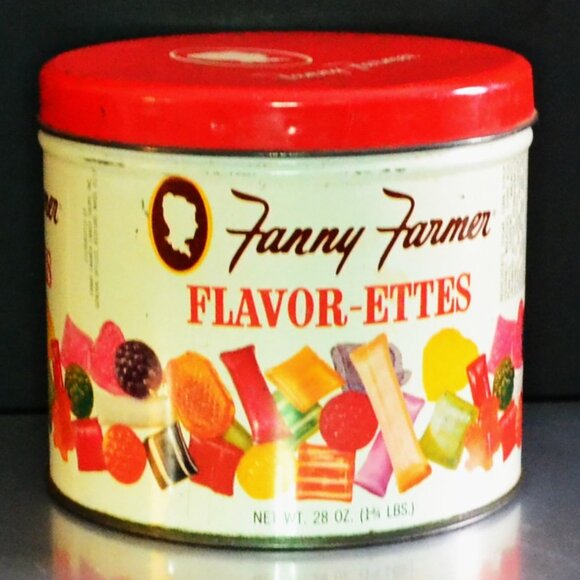 2 Vintage Fanny Farmer Candy Tins Christmas Decor Country And Farmhouse - Picture 4 of 11